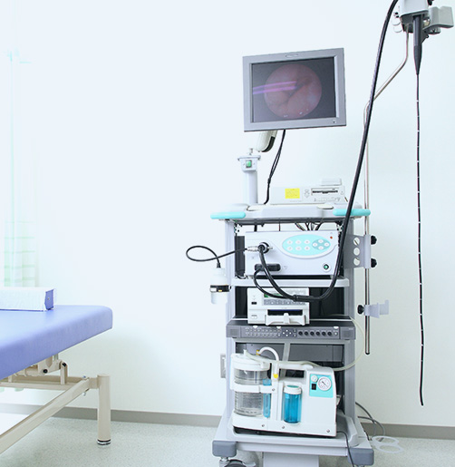 鎮静剤を用いた内視鏡検査 専用トイレ付き完全個室の前処置室